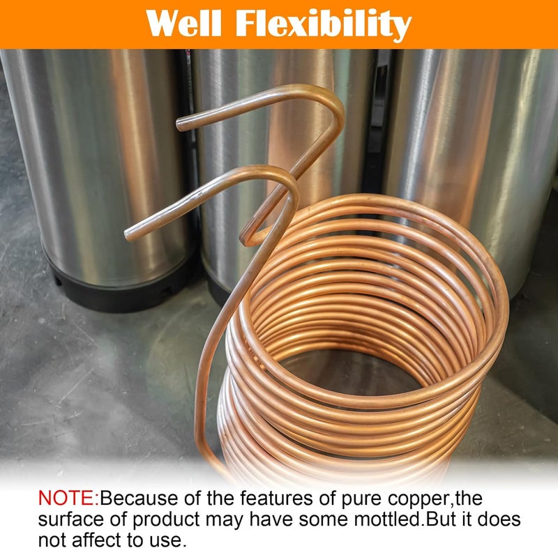 YuJingKey 3/8" OD x 5 Ft C12200 ASTM B280 Copper Pipe, T2 Pure Copper Tube, Refrigeration ACR Tubing, HVAC, Refrigerators, Industry, DIY - Image 5
